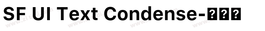 SF UI Text Condense字体转换